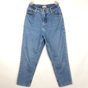 L.L. Bean Original Fit Relaxed High Waisted Blue Straight Leg Jeans